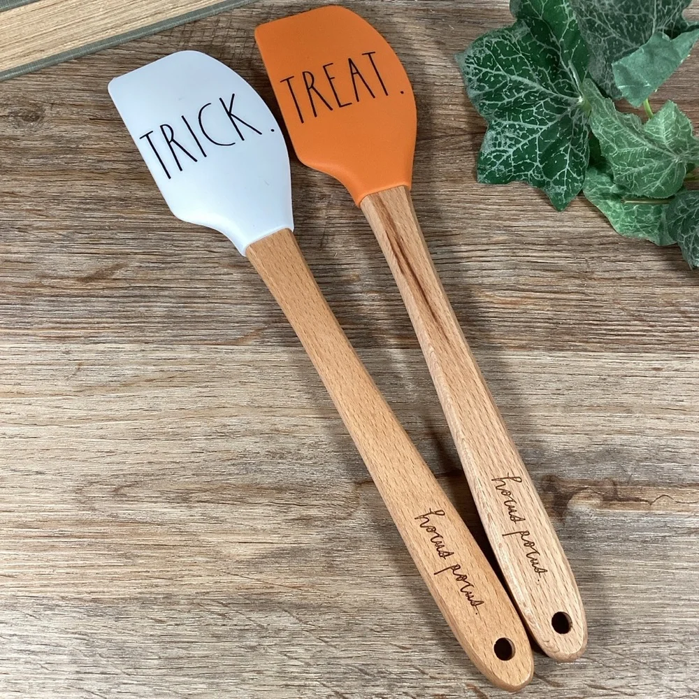 Rae Dunn Halloween 12” Silicone Spatulas Trick And Treat